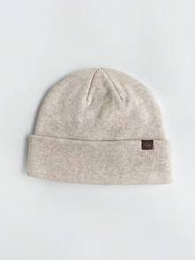 Men's Solid Color Rib Knit Beanie Hat, Slouchy Cuffed Winter Warm Hat, Soft Stretch Skull Cap For Casual Outdoor Wear - Knitted Hat - View 11