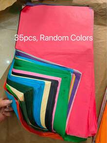 35/96 Sheets Macaron Color Candy Tone Large 20x26 Inch (50x66cm) Colorful Wrapping Paper/Tissue Paper, Suitable For Packaging, Party And Decoration And Other Occasions - Rainbow Tissue Paper - View 9