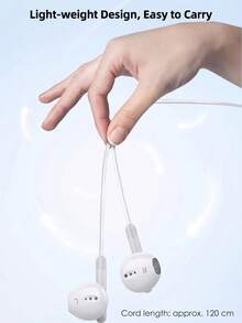 FCV 1 Pair USB-C Wired In-Ear Headphones, Compatible With IPhone 17 18 16 15, With Built-In Remote Control For Music, Calls And Volume, 120cm Cable Length, Compatible With Iphone 17 16 15 And All USB-C Devices - View 6