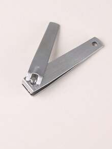 3pcs Silver Stainless Steel Straight Edge Nail Clippers, Unisex Manicure Tools - Silver - View 7