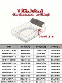 1 buah Sprei Kasur Pas Motif Salju Tebal Lembut Bernapas untuk Musim Gugur/Dingin (Sprei Kasur Pas Ukuran Tunggal), Hangat Seketika, Menyerap Kelembapan, Anti Selip, Mudah Dilepas dan Dapat Dicuci dengan Mesin, Cocok untuk Semua Musim, Tinggi 30cm, Ideal untuk Dekorasi Kamar Tidur - Garis-garis berwarna - View 4
