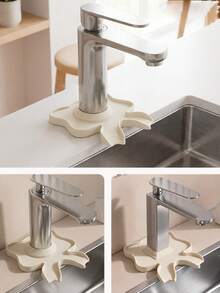 Faucet Drip Mat, Silicone Kitchen Countertop Splash‑Proof Mat, Non‑Slip Quick Dry Sink Protector Mat, Water Diverter Counter Mat For Kitchen, Bathroom Vanity, Laundry Room Sink - Multicolor - View 7