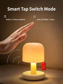 觸控式極簡桌面燈,可調光暖光便攜迷你燈,USB充電,適用於臥室、客廳、書房、露營、旅行、野餐、派對裝飾照明,理想的節日與生日禮物 - 彩色 - 查看 4