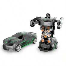 Transforming Car, Transforms Into Robot After Collision, World Famous Car Model, Clever Design, Cool Appearance, Multiple Styles Available, Cool Car Toy, Transforming Toy, Educational Toy, Toy Loved By Children, Suitable As Birthday Gift, Holiday Gift, Surprise Gift - Multi-color - View 12