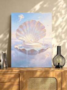DIY Dreamy Pearl Shell Jellyfish Fountain (Frameless Or Framed 8x12 / 16x20 Inches) Paint By Numbers Kit(Acrylic) Arts & Crafts For Adult Beginners, Home Wall Decor, And Holiday Gifts - Sets - View 3