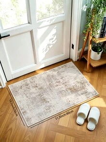 1件淺色墨水印花客廳地毯，適用於廚房、餐廳、臥室、房間節日裝飾、室內/室外、辦公室、大廳、防滑門墊、浴室地毯、走廊、書房遊戲區地毯 - 彩色 - 查看 14