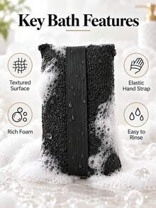 1pc--Deep Exfoliating Bath Sponge, Rough Body Exfoliating Sponge For Removing Dead Skin, Double-Sided Body Scrub Buffer, Unisex Shower Bath Sponge, Suitable For Beauty Spa Massage Skin Shower Body Scrub Bath Accessories, Perfect Gift For Christmas, Spring, Valentine's Day - Multicolor - View 7