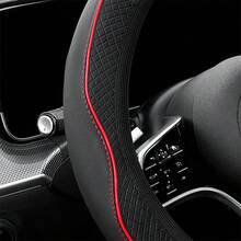 Sarung Setir Mobil Bermotif Berlian, 38cm/15 Inci Tanpa Cincin Dalam, Anti Selip dan Tahan Aus, Sarung Pelindung Setir Interior General Motors untuk Empat Musim. - Sarung setir bermotif berlian tanpa cincin bagian dalam - View 3