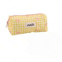 Bowknot Pencil Case Student Stationery Storage Bag Girl Simple Makeup Bag Pencil Box Stationery Box Soft Makeup Bag Pencil Case - Multicolor - View 10