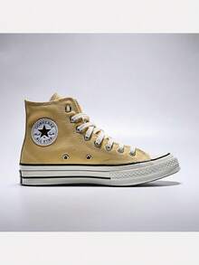 Converse Unisex Chuck Taylor 70S SEASONAL Canvas High-Top Sneakers A10526C - Yellow - View 2