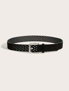 Combination Minimalist Buckle PU Leather Belt Casual Versatile - Multicolor - View 2