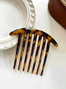 3/1pc French Style Hair Comb, Women's Bun Styling Tool, INS Style, All Season Essential, Suitable For Commute/Date/Daily Fashion Hair Accessory - Multicolor - View 4