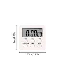 1pc Kitchen Timer Large LCD Display, Hours Count Down/Increment Function, Hour/Minute/Second Adjustment, One-Button Start/Stop, Clear Reset Button, Mode Switch Button, Back-To-School Essential - Multicolor - View 10
