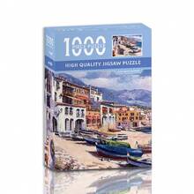 1000 Piece Jigsaw Puzzle For Adults, Van Gogh Starry Night Famous Oil Painting Art Puzzle, Classic Masterpiece Landscape Puzzle, Challenging Brain Teaser, Relaxing Hobby, Home Wall Decor, Creative Gift For Art Lovers, Birthday Gift, Christmas Gift, Toys, Game - Multicolor - View 16