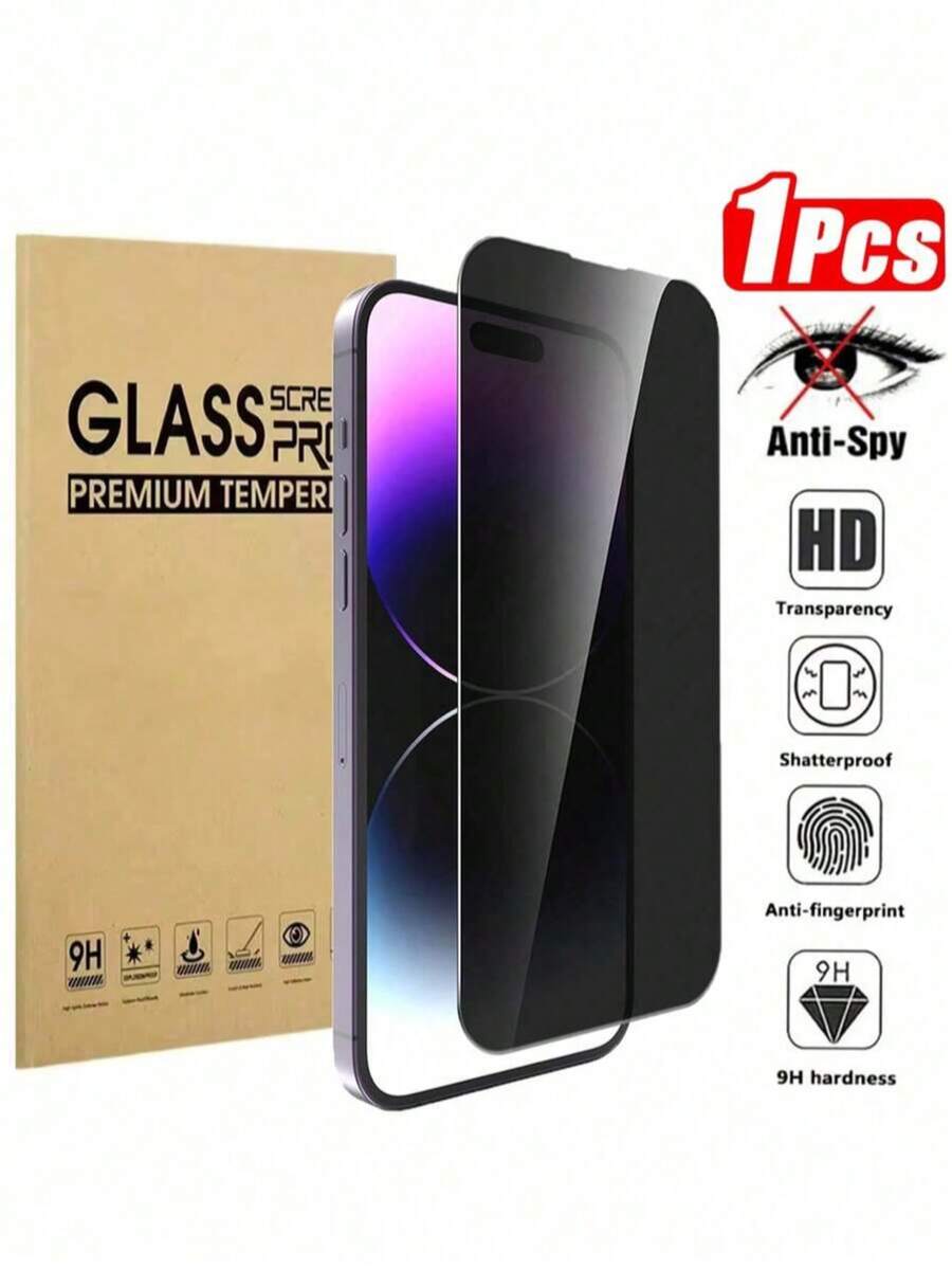 CASECOPS 1 buah Pelindung Layar Ponsel Anti-Intip, Cakupan Penuh, Anti Gores, Anti Sidik Jari, Kompatibel dengan iPhone 18 Pro 18 Pro Max 17 16 15 14 13 12 11 Pro Max XR X XS Max Series, Cocok untuk Casing dan Aksesoris Ponsel - 1 Paket - View 1