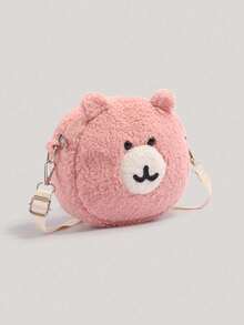 Cute Cartoon Autumn/Winter Plush Small Bag, Niche Design, Versatile & Personalized, Crossbody Bag For Women, Suitable For Outings, Commuting, Daily Wear And Shopping - Pink - View 3