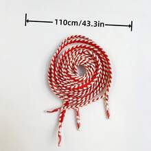 4pcs/2pcs Exquisite Green Bow Shoe Accessories With Red Shoelaces, Christmas Decor For White Sneakers, Flat Shoes, Training Shoes, Perfect Gift For Girlfriend - Multicolor - View 6