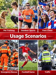 Emergency Whistles With Lanyard Sports Whistles Plastic Whistles Loud Crisp Sound For Outdoor Fishing Camping Hiking Hunting Rescue Signaling Party Favors Referee Official Use Soccer Basketball Games Cycling Climbing Gym Essential Accessories - Multicolor - View 5