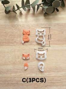 Autumn Themed Polymer Clay Cutters, 18Pcs Fall Shape Mold, Pumpkin Maple Leaf Fox Acorn Cup Cutter For Handmade Earring Jewelry DIY Craft - White - View 7