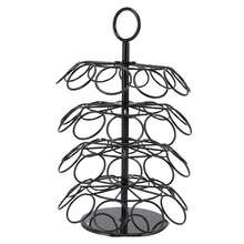 Rotating Tree-Shaped Coffee Capsule Storage Rack, Multi-Layer Iron Coffee Capsule Display Stand, Vertical Coffee Capsule Storage Holder, Capsule Storage Rack, Kitchen Countertop Coffee Capsule Storage Shelf, Rotatable Coffee Capsule Display Rack, Iron Coffee Capsule Holder, Home Coffee Capsule Organizer, Bar Coffee Capsule Display Storage Rack, Drill-Free Desktop Coffee Capsule Storage Shelf - Multicolor - View 9