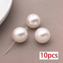 10/20pcs Sakura Pink ABS Faux Pearl Beads Smooth Round Hole Faux Pearl Spacer Beads For DIY Handmade Bracelet Necklace Jewelry Making - Baby Pink - View 16