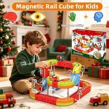 1 Set 360° Levitating Electric Train - The Flying Train Is Here! DIY Magnetic Track Car, Strong Magnetic Adsorption, USB Rechargeable, Suitable For Children 3 Years And Above, STEAM Enlightenment, Parent-Child Interaction, Educational Toy - Color - View 12