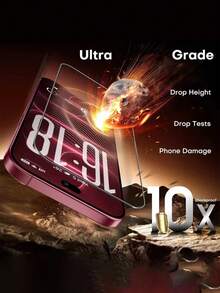 2 Packs [2026 New] 9H+ Hardness Silk-Printed Black Border Tempered Glass Screen Protector Compatible With Iphone 18 Pro Max (6.9 Inch)/18 Pro/17 Pro Max/17/17 Air/16 Pro Max/16/16 Plus/15 Pro Max/15/15 Pro/14/13/12/11, Bubble Free, HD Clear, Shatterproof, Scratch Resistant, Anti-Fingerprint, Case Friendly, Easy Install, Birthday Gift For Friends & Family - Clear - View 4