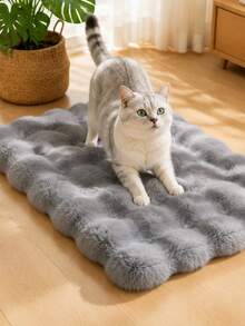 1pc Soft Plush Pet Bed Mat, Warm & Durable Sleep Pad For Autumn/Winter, Reusable Comfortable Sleeping Blanket, Cute Single Floor Mat, Suitable For Small, Medium, Large Dogs & Cats, Indoor Pet Sleeping Supplies - Multicolor - View 16