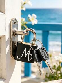 Waterproof Locks For Fences, Locker Locks, Padlocks With Keys.Ack Padlock With 2 Keys Suitable For Gym Lockers. Padlock With Keys, Suitable For Gym Lockers, Gates, Sheds, Fences, Toolboxes. Locking Tents During Outdoor Camping Can Improve Security. - Multicolor - View 5