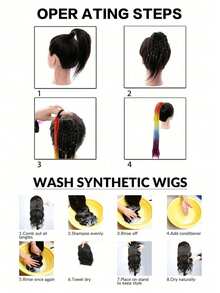 16inch 60g Halloween Colorful Ponytail 50cm Colored Wig Ring Colorful Ponytail - Multicolor - View 9