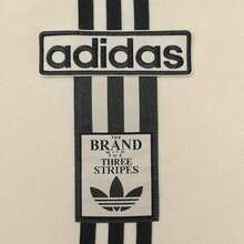 Adidas Sweatshirt Pullover Leher Bulat Lengan Pendek Longgar Nyaman Minimalis untuk Wanita Musim Semi/Gugur JD0084 - Krem - View 4