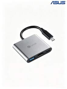 ASUS Docking station HC301 Type-C, output video definisi tinggi 4K, pengisian cepat PD 100W, adaptor multi-antarmuka untuk laptop dan ponsel. - View 7