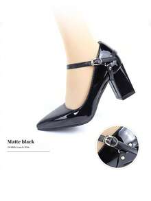 1 Pair Women's Detachable Triangle Fixed Lace-Up High Heel Shoes Anti-Slip Heel DIY Shoe Laces - Multicolor - View 7