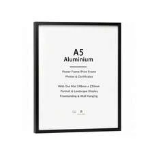 Mosearon 3pcs/2pcs/1pc Aluminum Alloy Minimalist Photo Frame 30x40cm, A3 A4 Classic Metal Photo Frame, A4 Certificate Frame, High-Quality Metal Brushed Texture, High-Resolution Organic Glass, Vertical And Horizontal Display - 0815 Flat Aluminum Alloy - View 32