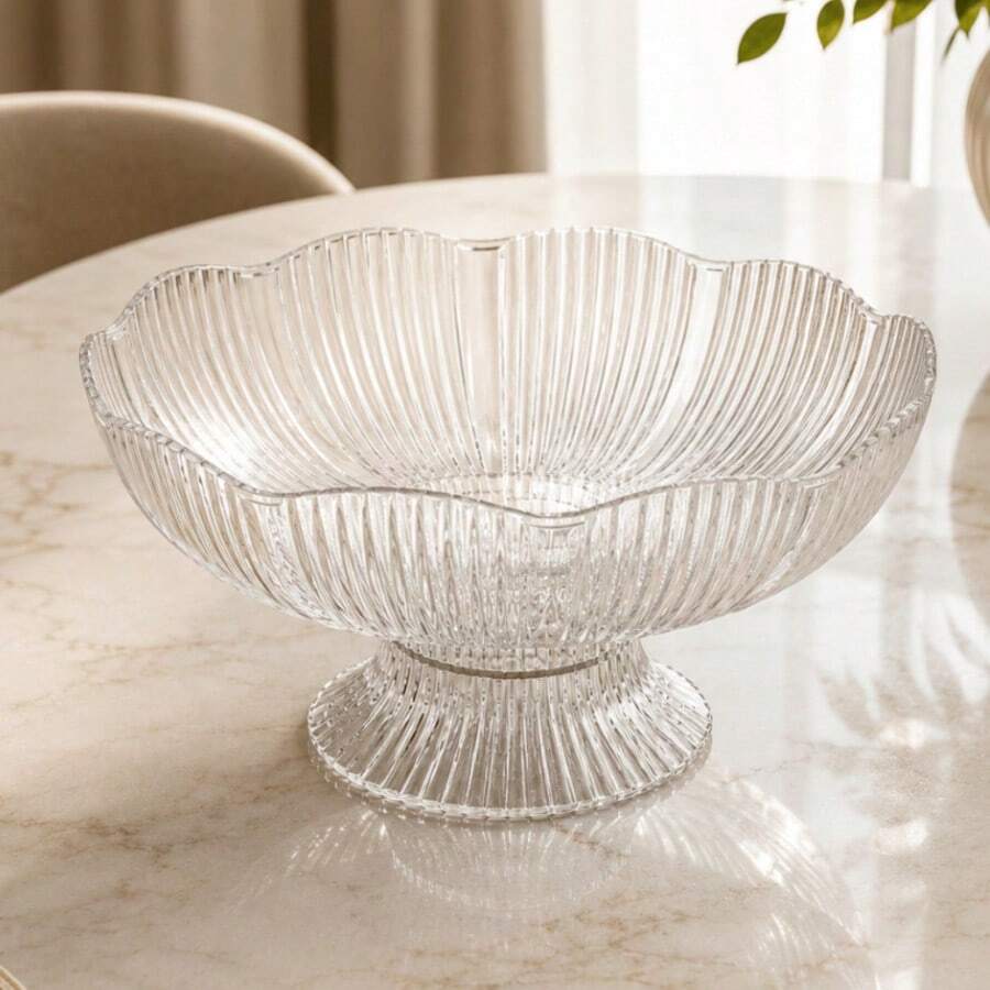 Fruteira de mesa em acrílico com suporte, peça central, suporte para frutas, decoração de cozinha