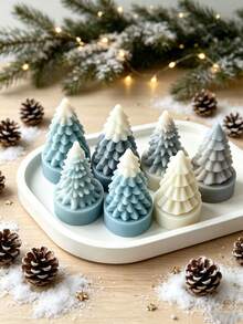 1 Set Christmas Tree Silicone Candle Mold Kit, Pine Tree Silicone Mold, Suitable For DIY Aromatherapy Candles, Handmade Soap, Plaster Christmas Holiday Home Decor Handmade Mold - Christmas Tree Silicone Mold - View 4