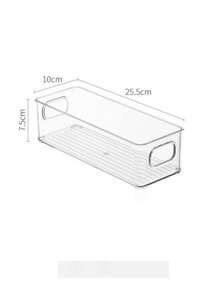 1/2Pcs Clear Stackable Desktop Storage Organizer Box, Large Capacity Multi-Purpose Container, Dustproof Storage Case For Stationery, Cosmetics, Notes, Paper Documents & Daily Sundries, Ideal For Home Office School Use - Multicolor - View 8