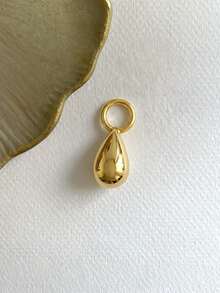 1pc 925 Sterling Silver Earring Pendant, Detachable Pendant Jewelry, Suitable For Pierced Earrings, Women's DIY Earring Accessories - Gold - View 6