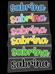 [Customizable|Holographic] Customizable Holographic Name Stickers | Personalized, Handmade, DIY Gifts, Wedding, Gift Stickers, Name Tags, Labels, Date Stickers, Handwritten Font, Suitable For Water Bottles - Multicolor - View 3
