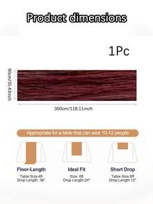 1/4pcs 90*300cm Christmas Gauze Table Runner, Tassel Transparent Cheese Gauze Table Runner, Bohemian Country Style Holiday Table Decor, Suitable For Christmas Party, Red Green Camel Color - View 8