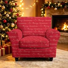 1pc Christmas Print Elastic 5-Piece Chair Cover Dust-Proof Living Room Bedroom Sofa Cover All-Season Universal Removable Washable - Multicolor - View 32
