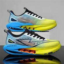 Unisex Speed Racing Running Sneakers Lightweight Thick‑Sole Breathable Sports Shoes Non‑Slip Strong Grip Shock‑Absorbing Outdoor Daily Trainers - Vibrant Orange - View 7