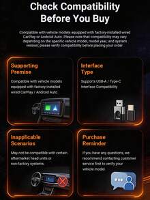 XUDA 2026 NEW 4in1 Smallest Adapter CarPlay/Android Auto/AirPlay/MirrorCast,5.0GHz Wifi,OTA Update,Wired To Wireless AI Mini Box - B - View 12
