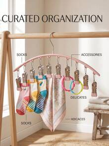 Travel Clothes Hanger, Multi-Functional Clothes Storage Rack, Multiple Colors Available, Travel Hanger, Hat Storage Rack - Multicolor - View 1
