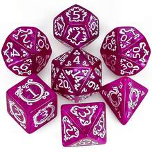 Premium Multi-Sided Dice Set (7 Pieces) Dragon Dice For D&D Roleplaying Game MTG Tabletop Games The Perfect Gaming Gift For Halloween, Christmas, And Fantasy Roleplaying Adventures! - Multicolor - View 15