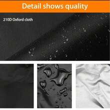 Heavy Duty Full Coverage Outdoor Central Air Conditioner Cover - (32in X 30in X 30in) Black - High Efficiency Protective Cover - Black - View 7
