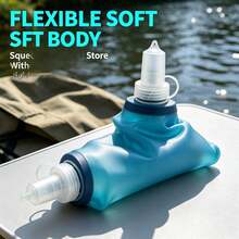 Outdoor Soft Water Bladder Portable Foldable Cycling Soft Water Bottle Sports Hiking Trail Running Backpack TPU Soft Water Bottle - Multicolor - View 9