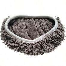 1/2/3/4/5/6/7/8/9/10pcs Reusable Grey Mop Pads, Washable Microfiber Dry/Wet Dual-Use Mop Cloths, Suitable For Robot Vacuum Cleaner, Suitable For Cleaning Hardwood Floors And Hard Surfaces - Multicolor - View 10