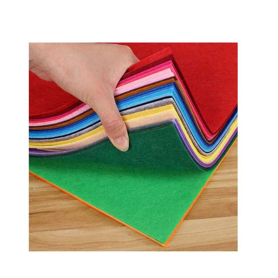 Colorful Non-Woven Fabric Handmade DIY Craft Material Paper Cutting Fabric Weaving Non-Woven Cloth - Multicolor - View 1