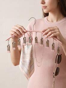 Travel Clothes Hanger, Multi-Functional Clothes Storage Rack, Multiple Colors Available, Travel Hanger, Hat Storage Rack - Multicolor - View 4